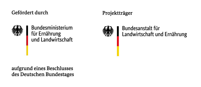 Logo BMEL und Projektträger BLE